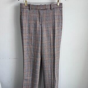 JCREW Wool Plaid Trousers Size 4